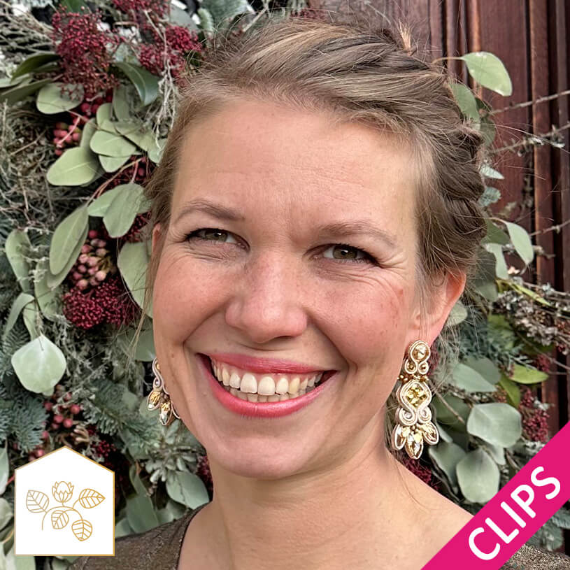 Wunderschöne Soutache-Ohrclips in Gold und Champagner
