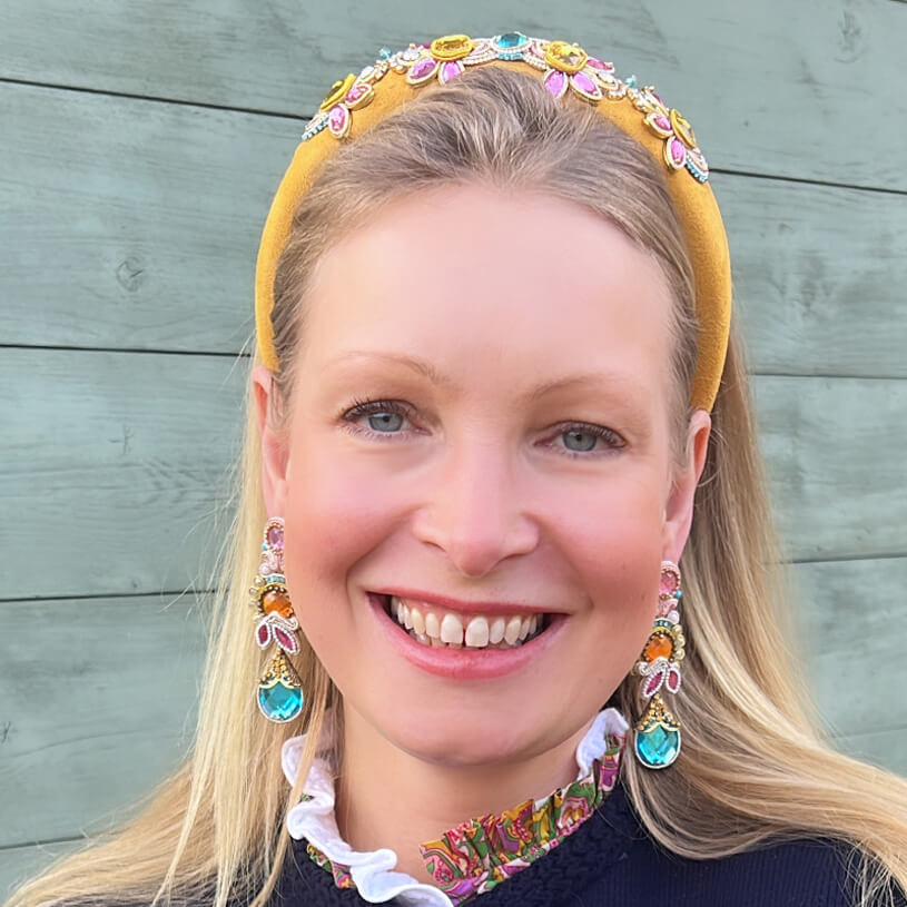 Raffinierte Soutache-Ohrringe in Gelb, Pink und Blau