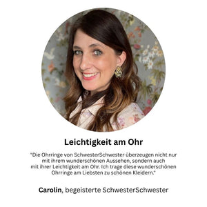 Gold und Silber glänzende Statement-Ohrringe mit Glitzer-Tropfen