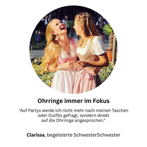 Quasten Ohrringe als Ohrclips in Jadegrün mit rosafarbener Quaste von AmuseToi