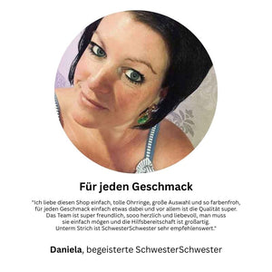 Funkelnde Ohrstecker mit Glas-Kristallen in Grün und Rosa