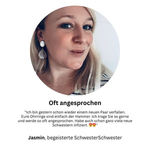 Vergoldete Tropfen-Ohrringe in Beige von AmuseToi