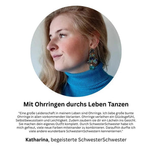 Leuchtend blau-türkis schimmernde Soutache Ohrringe mit Tropfen