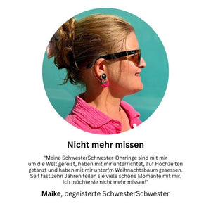 Kleine Soutache-Ohrringe in Pink und Grün