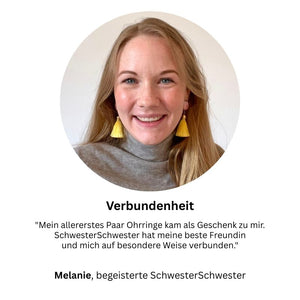 Hellrosa Ohrstecker mit schönen sonnengelben Quasten von AmuseToi