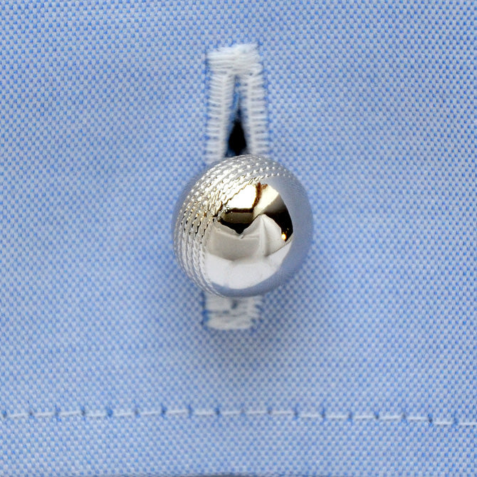 Manschettenknöpfe Silber Cricket-Ball