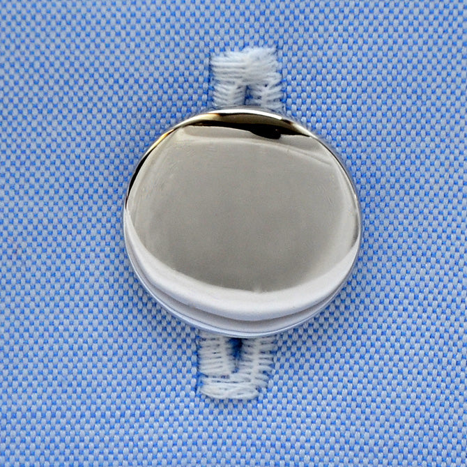 Manschettenknöpfe Silber rund