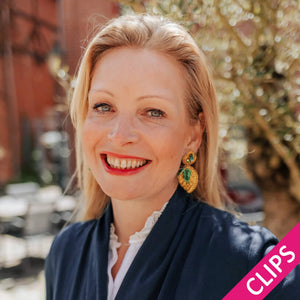 Auffällige Soutacheohrclips als Zitrone