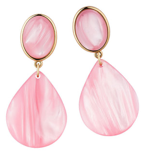 Tropfen-Ohrringe in Rosa von AmuseToi