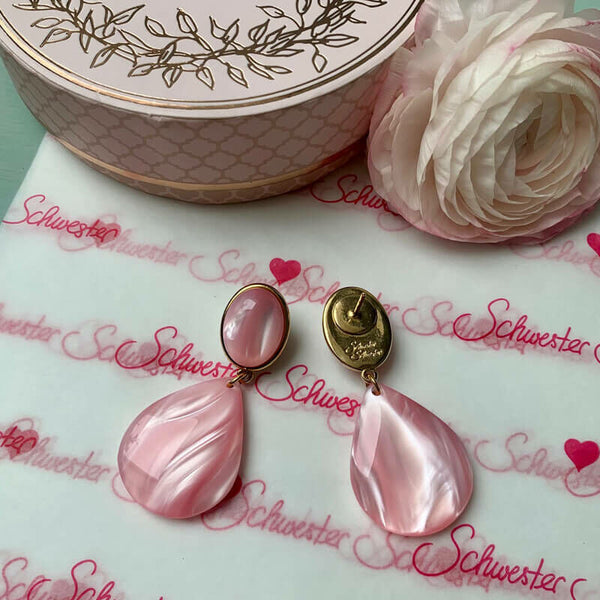 Tropfen-Ohrringe in Rosa von AmuseToi